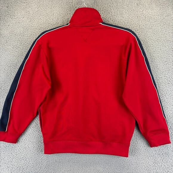 Tommy Hilfiger Y2k Jacket Womens Small Blokecore Tennis Prep Sport Full Zip Crop - Picture 11 of 12